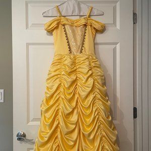 Princess Belle Dress / Gown with velvet sleeves